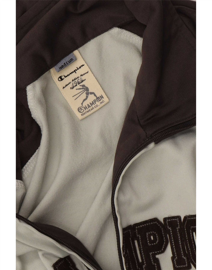Champion Chaqueta Top De Chándal Con Gráfico Gris Medio Colorblock