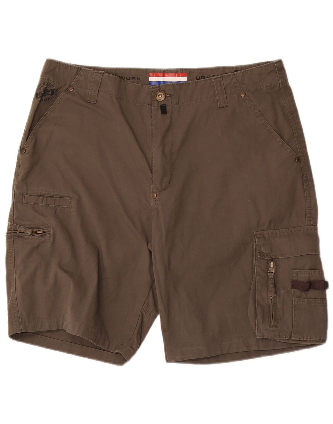 Issa Mens Cargo Shorts Grande W36 Caqui