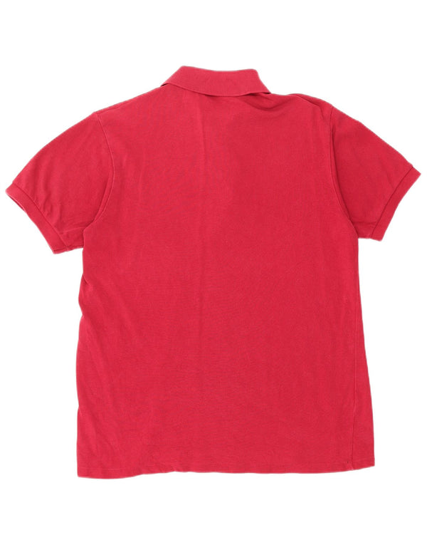 LACOSTE Polo para hombre talla 3 pequeño algodón rosa
