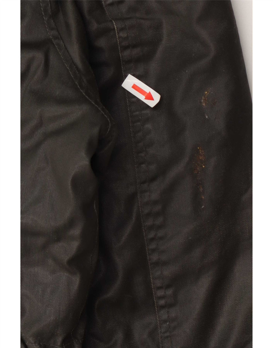 Threadbare Chaqueta de algodón encerado con capucha para hombre, talla 40, color verde