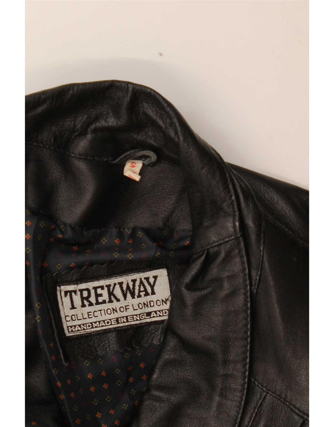 Trekway Abrigo de cuero para mujer UK 10 Small Black