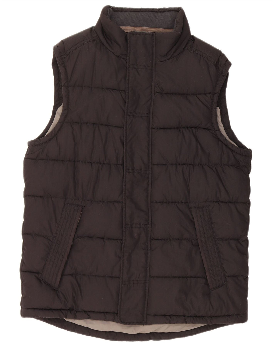 FAT FACE Chaleco acolchado para hombre UK 38 Medium Negro Algodón