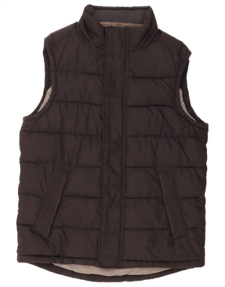 FAT FACE Chaleco acolchado para hombre UK 38 Medium Negro Algodón