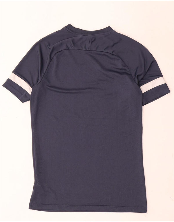 Camiseta Nike Dri Fit para hombre Top Small Azul marino Colorblock Poliéster