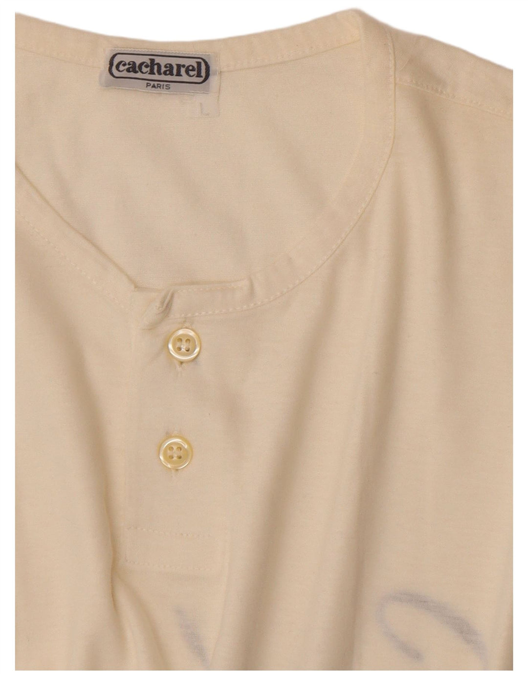 Cacharel - Camiseta gráfica para hombre, talla grande, color blanco