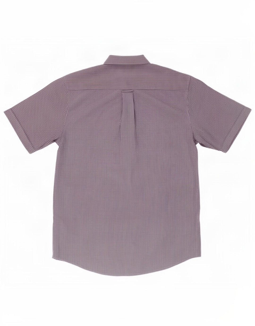 James Perse Camisa de manga corta para hombre Poliéster a cuadros azul pequeño