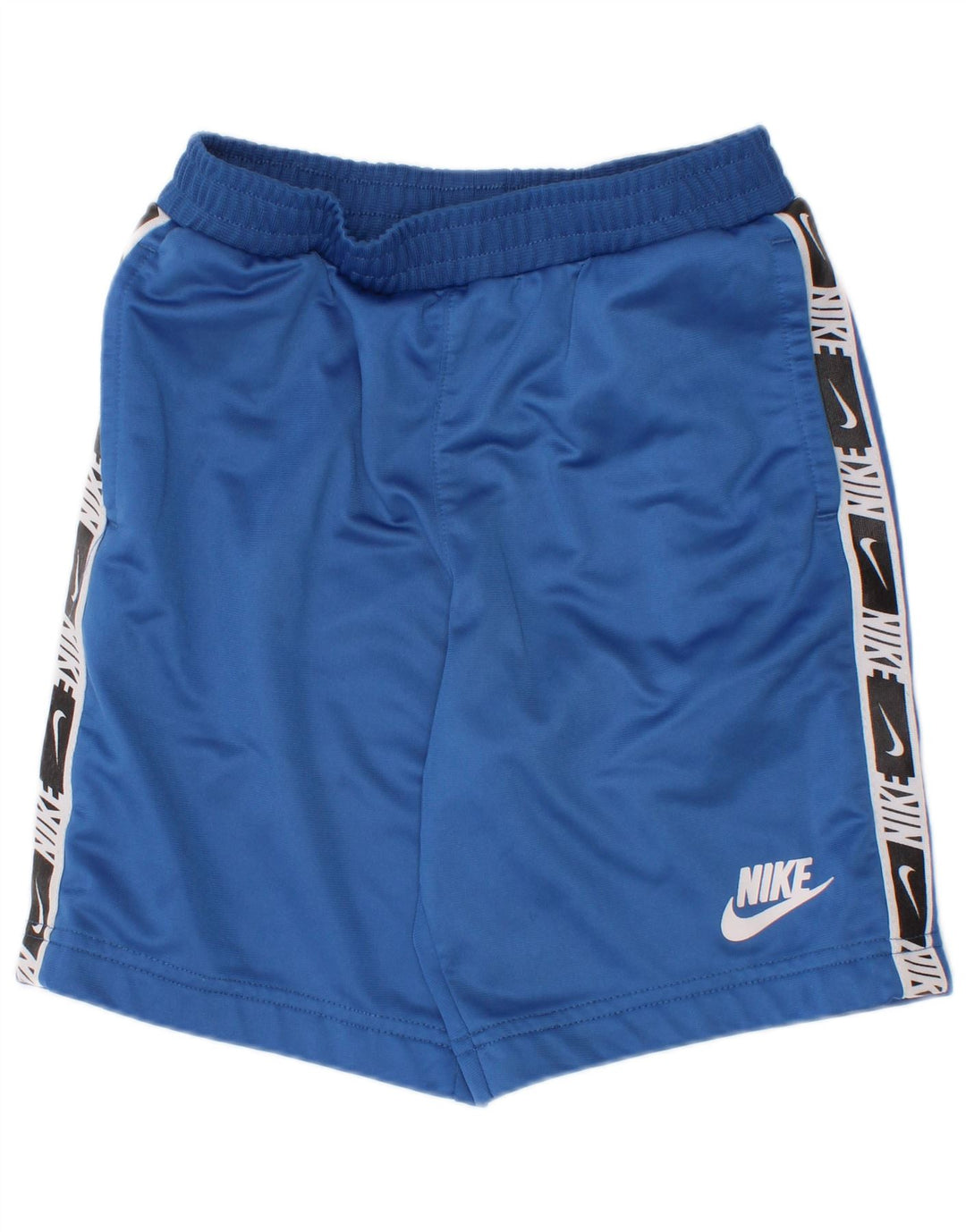 Nike Pantalones cortos deportivos con gráficos para niños 6-7 años Grande Azul Colorblock Poliéster