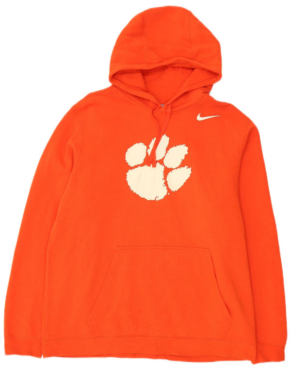 Nike Clemson Tigers - Sudadera con capucha para hombre (talla XL), color naranja