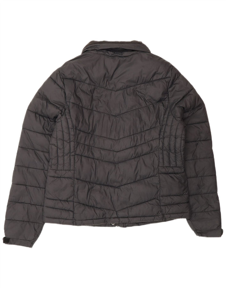 Superdry Chaqueta Acolchada Mujer UK 46 Large Policloruro Negro