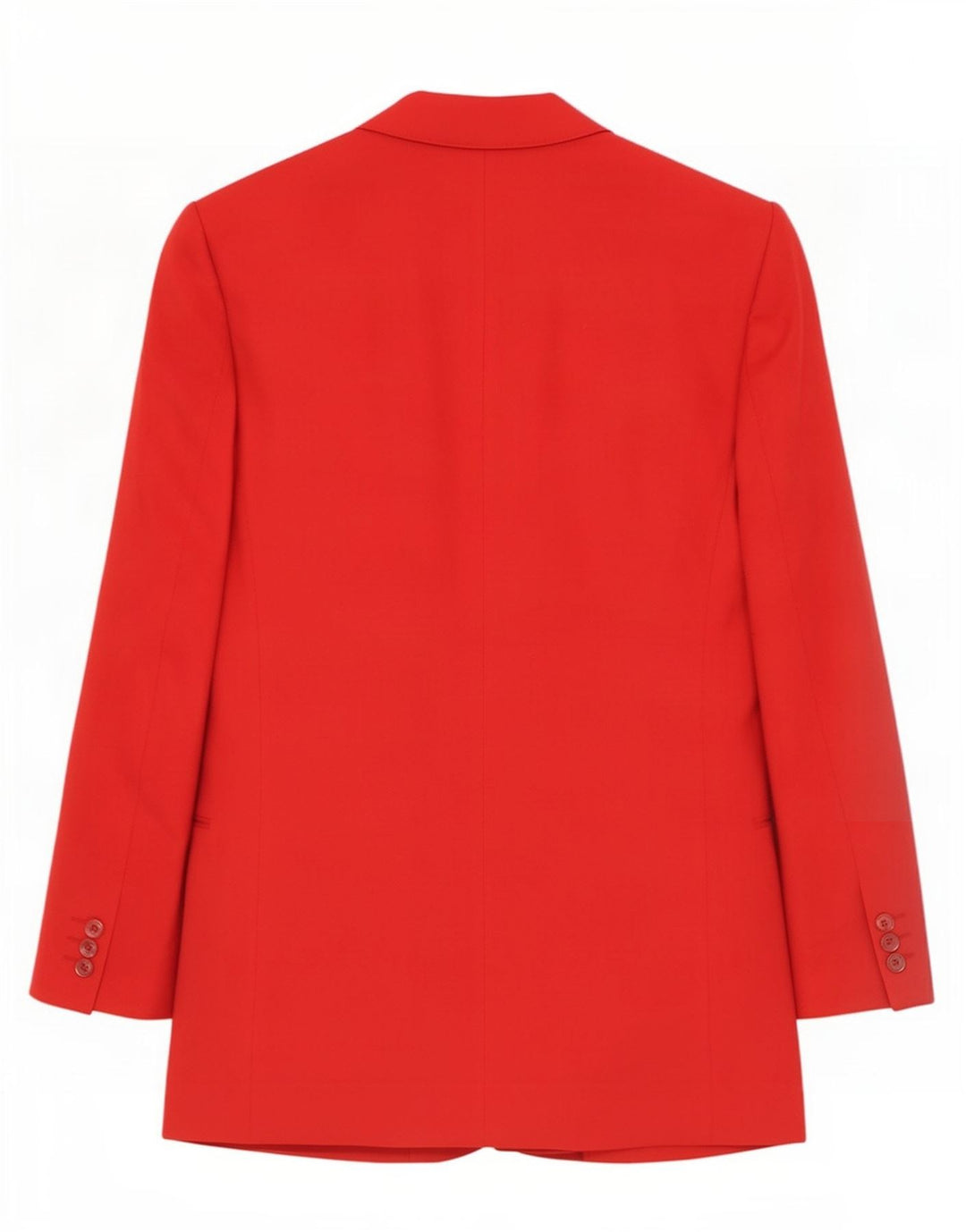 Vintage hombres doble pecho chaqueta blazer IT 48 medio rojo nueva lana