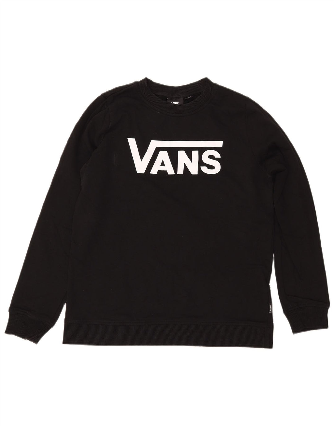 VANS Sudadera gráfica para mujer Jumper UK 14 Medium Black Cotton