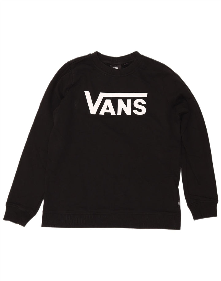 VANS Sudadera gráfica para mujer Jumper UK 14 Medium Black Cotton
