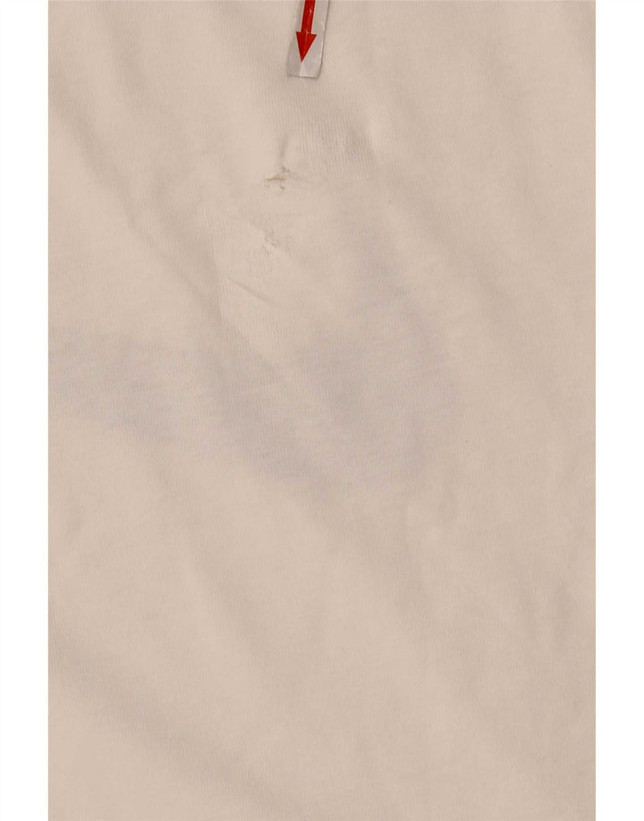 Nike Camiseta gráfica para hombre Top mediano de algodón blanco