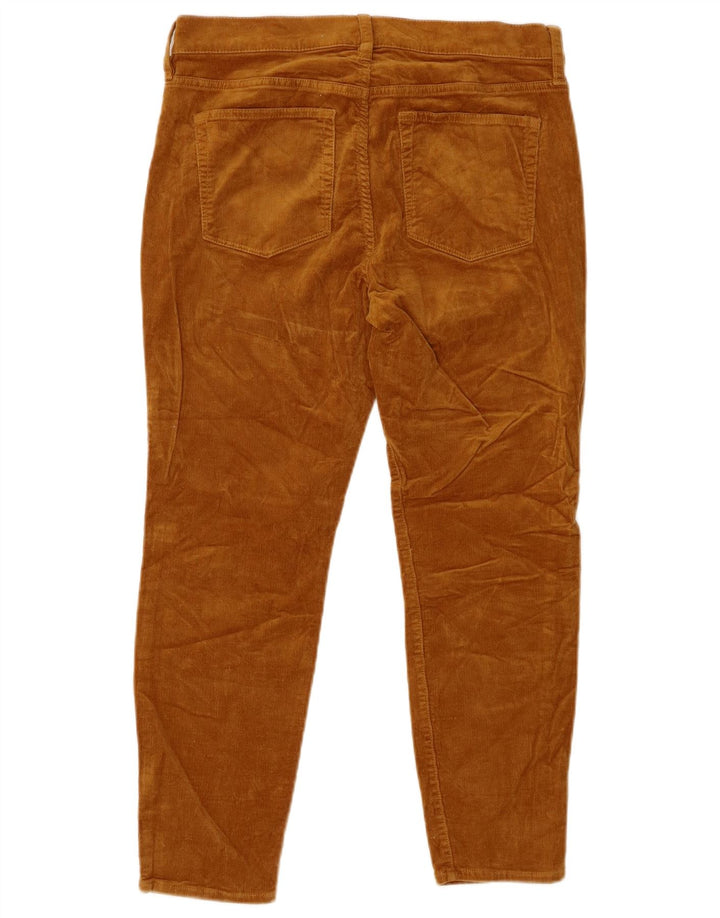 Pantalones de pana ajustados y cortos para mujer J. Crew W29 L24 Algodón marrón