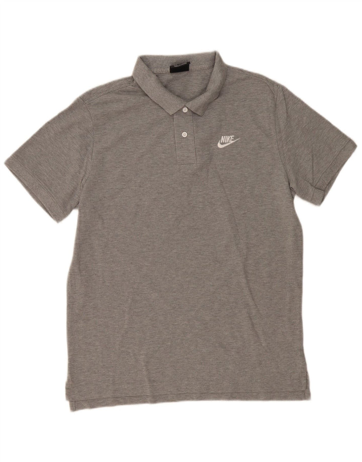 Polo NIKE para hombre de algodón gris grande