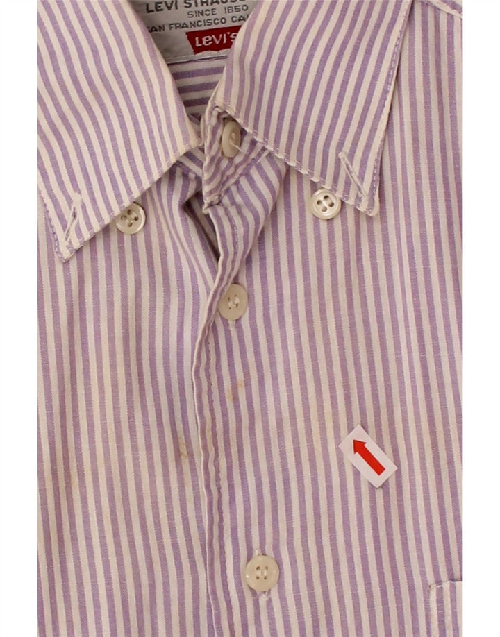 LEVI'S Mens Shirt Large Pink Striped Vintage Levi's and Second-Hand Levi's from Messina Hembry 
