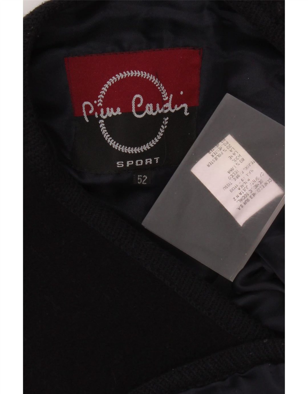 Pierre Cardin Chaleco para hombre IT 52 Grande Lana azul marino