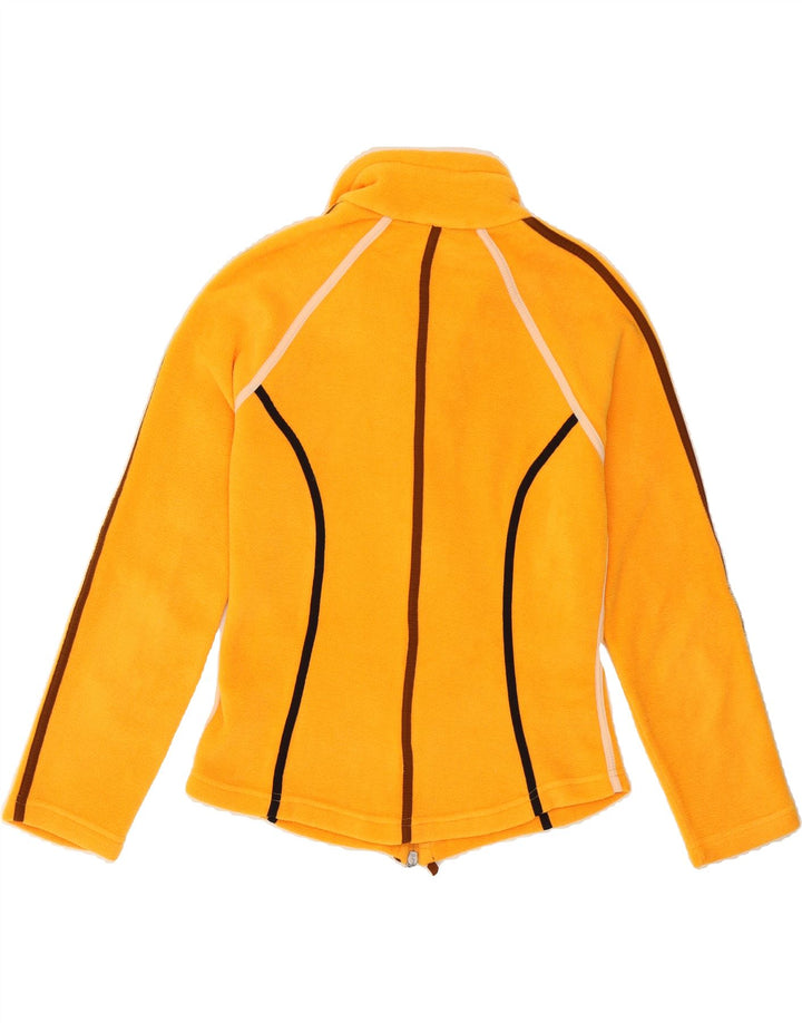 CAMPAGNOLO Womens Fleece Jacket UK 10 Small Yellow Striped Polyester Vintage Campagnolo and Second-Hand Campagnolo from Messina Hembry 