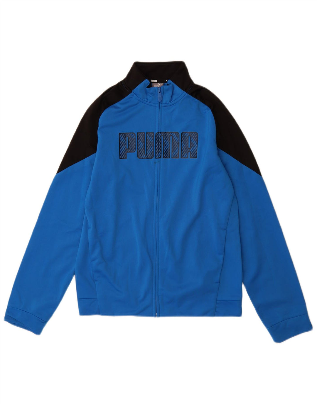 PUMA Chaqueta de chándal con gráfico para niños 13-14 años, color azul