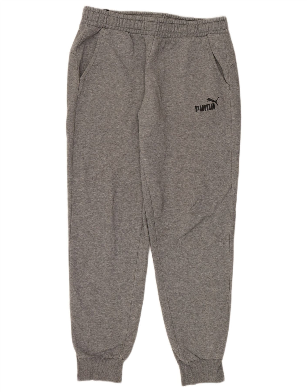PUMA Pantalones de chándal para hombre Joggers Large Grey Cotton