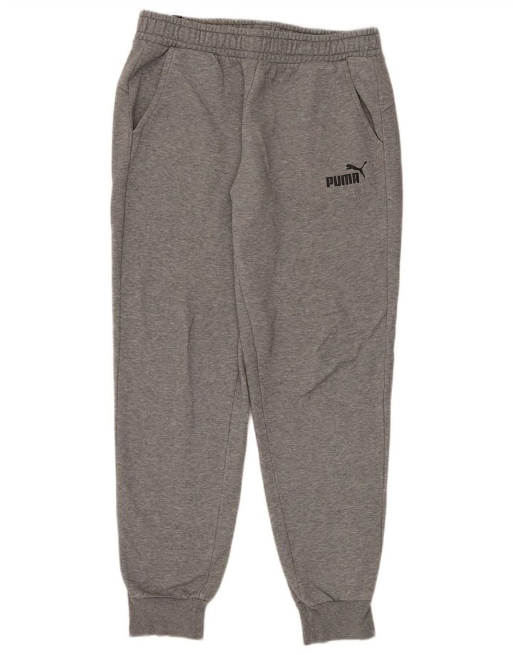 PUMA Pantalones de chándal para hombre Joggers Large Grey Cotton