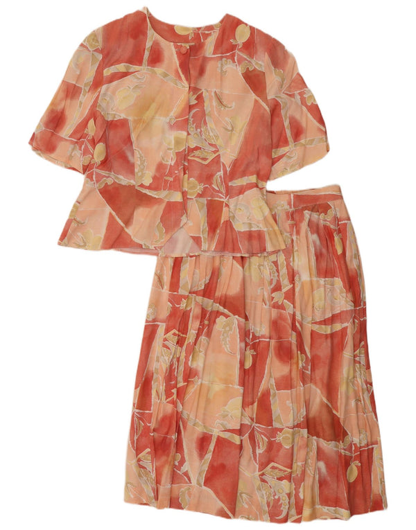 Principios Conjunto de falda de 2 piezas para mujer UK 44 Mediano W34 Multicolor Floral