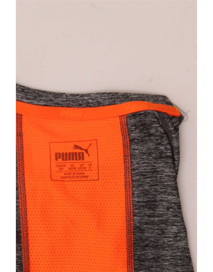 Puma Camiseta de manga larga para hombre, color gris pequeño, color block