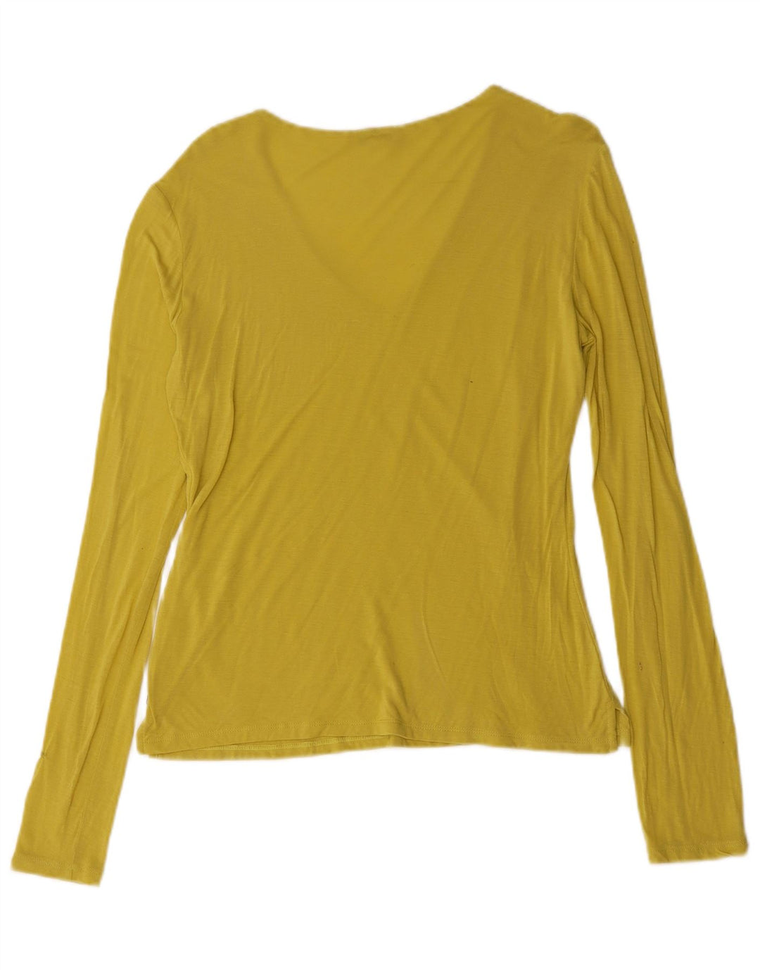Armani Mujer Top Manga Larga UK 44 Medio Amarillo
