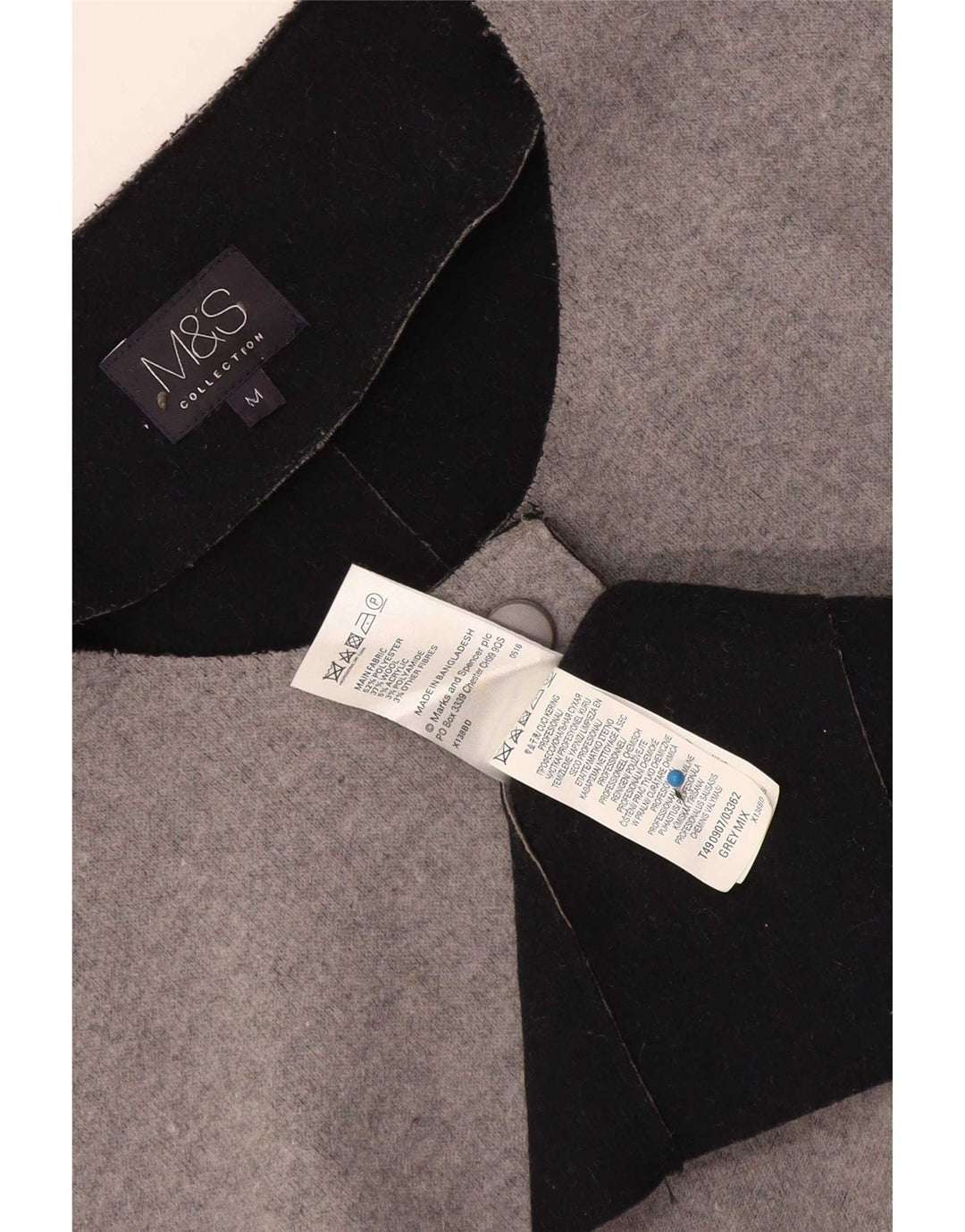 Marks & Spencer Suéter tipo cárdigan largo para mujer UK 44 Gris medio