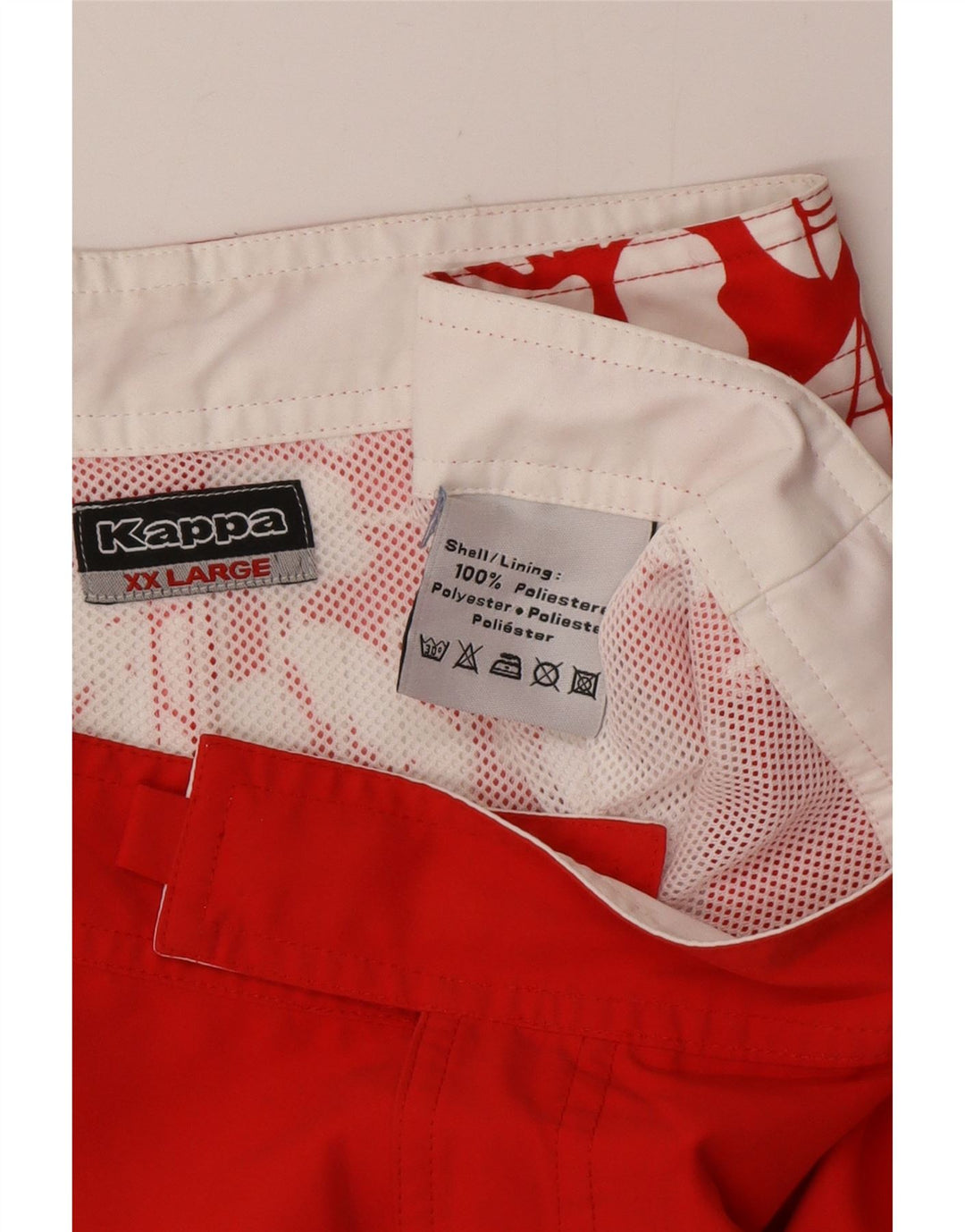 Kappa Mens Graphic Bañador Shorts 2XL Poliéster Floral Rojo