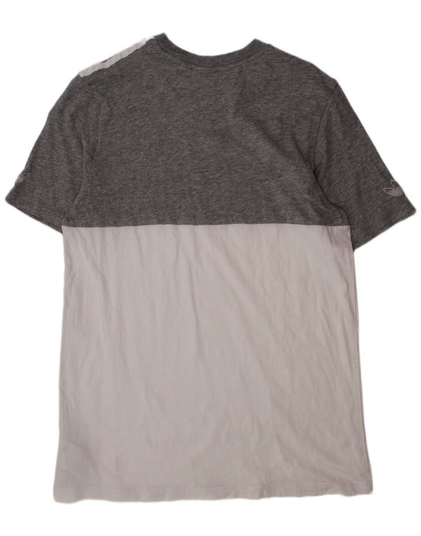 Adidas Camiseta para niño Top 13-14 años Gris Colorblock Algodón