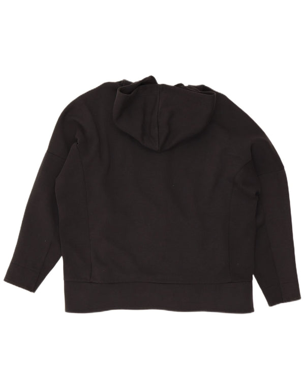 Adidas Sudadera con capucha y cremallera extragrande para mujer Reino Unido 16/18 Grande Algodón negro
