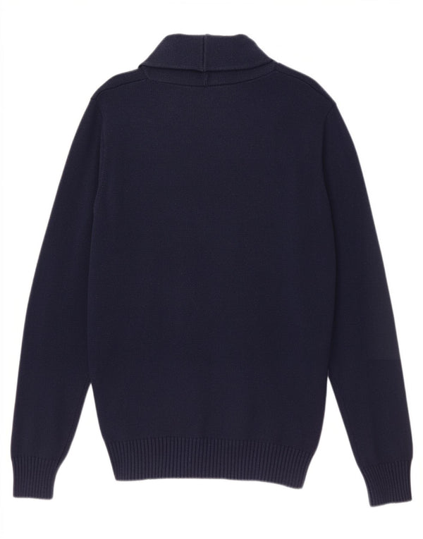 Jack & Jones Hombre Cárdigan Suéter Grande Azul Marino Algodón
