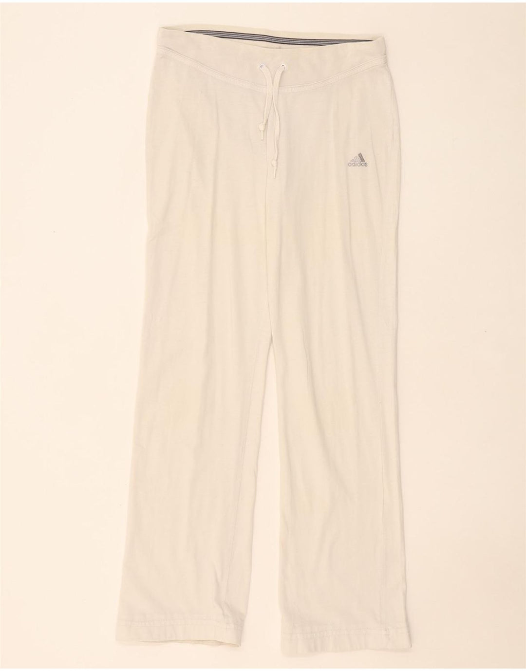ADIDAS Pantalones de chándal para mujer UK 44 Mediano Blanco