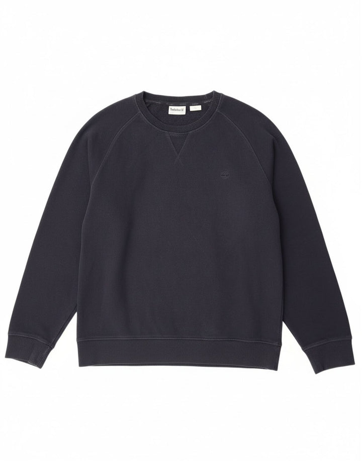 Timberland Hombre Sudadera Jumper Grande Azul Marino Algodón