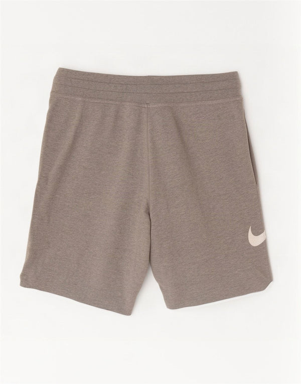 Pantalones cortos deportivos con gráficos para hombre Nike de algodón gris medio