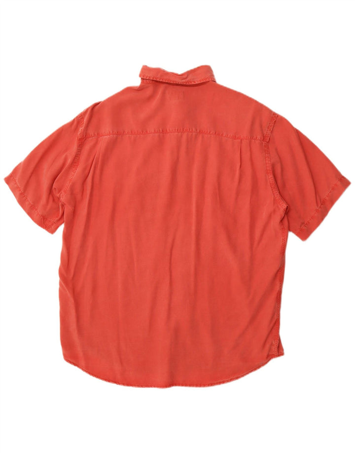 TRUSSARDI JEANS Camisa Manga Corta Hombre Lyocell Rojo Mediano