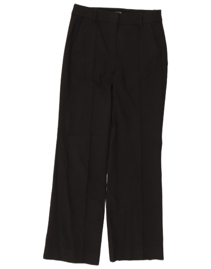 J. CREW Pantalones chinos rectos para mujer US 6 Medium W30 L31 Poliéster negro