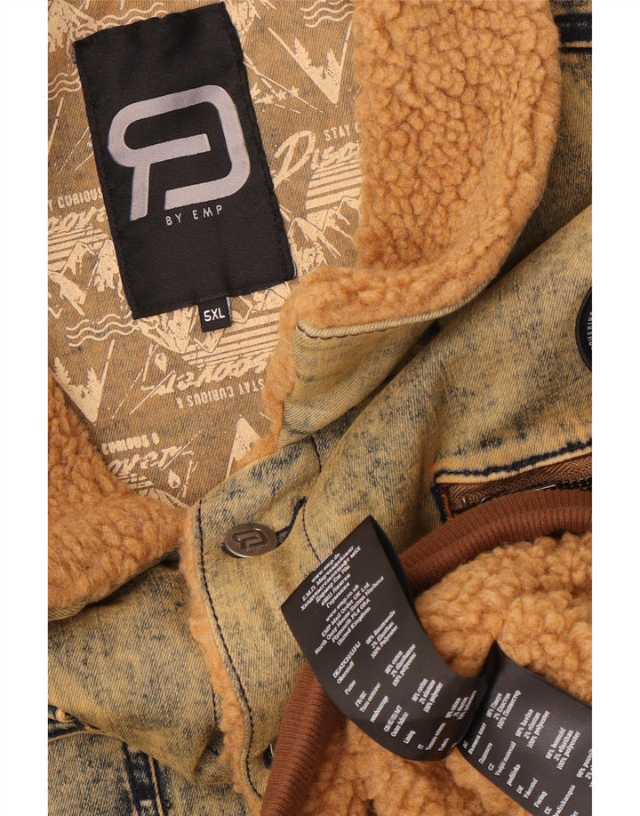 EMP Chaqueta vaquera para hombre UK 60 5XL Algodón marrón