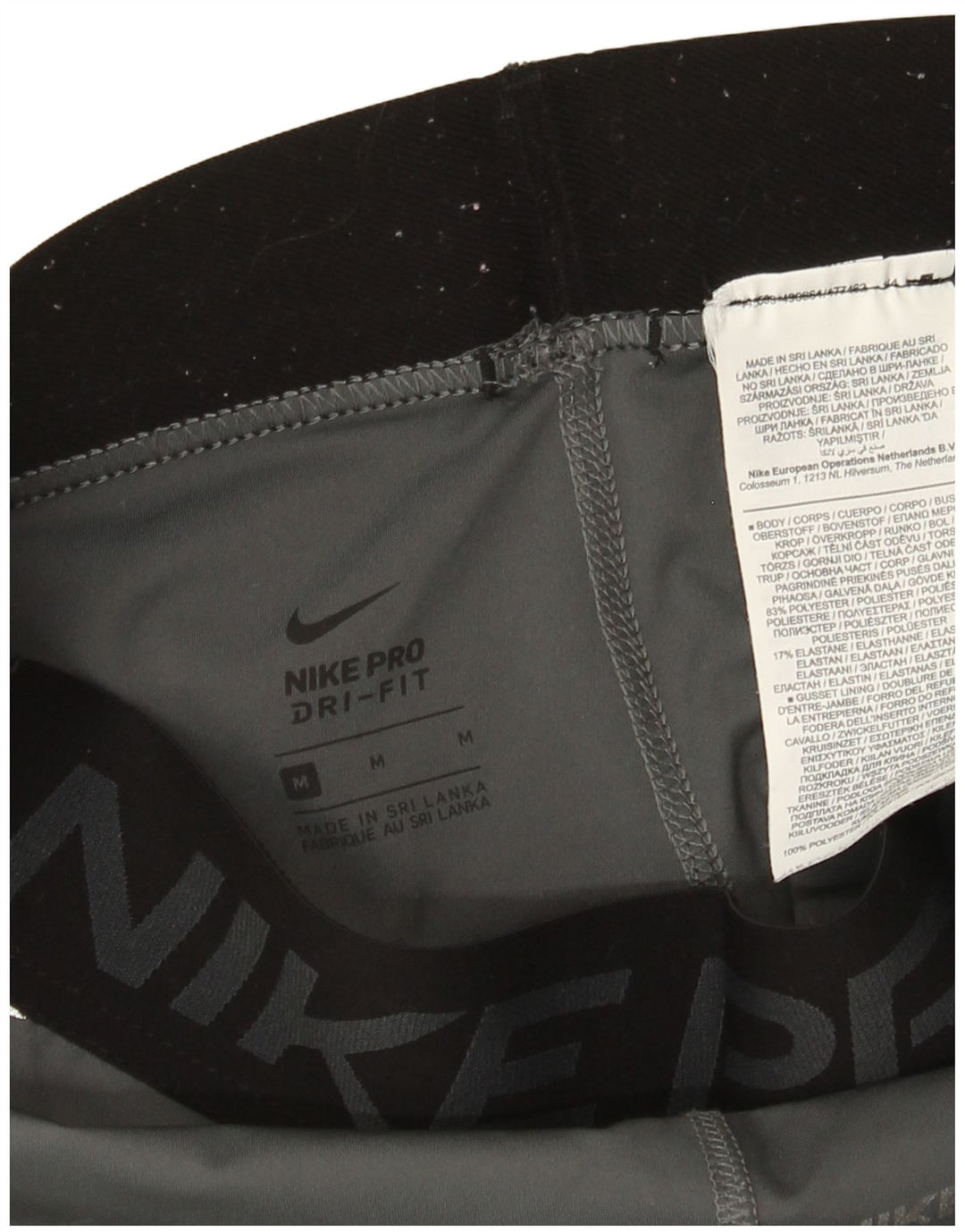 Nike - Leggings gráficos Dri Fit para mujer, talla 40, poliéster gris medio