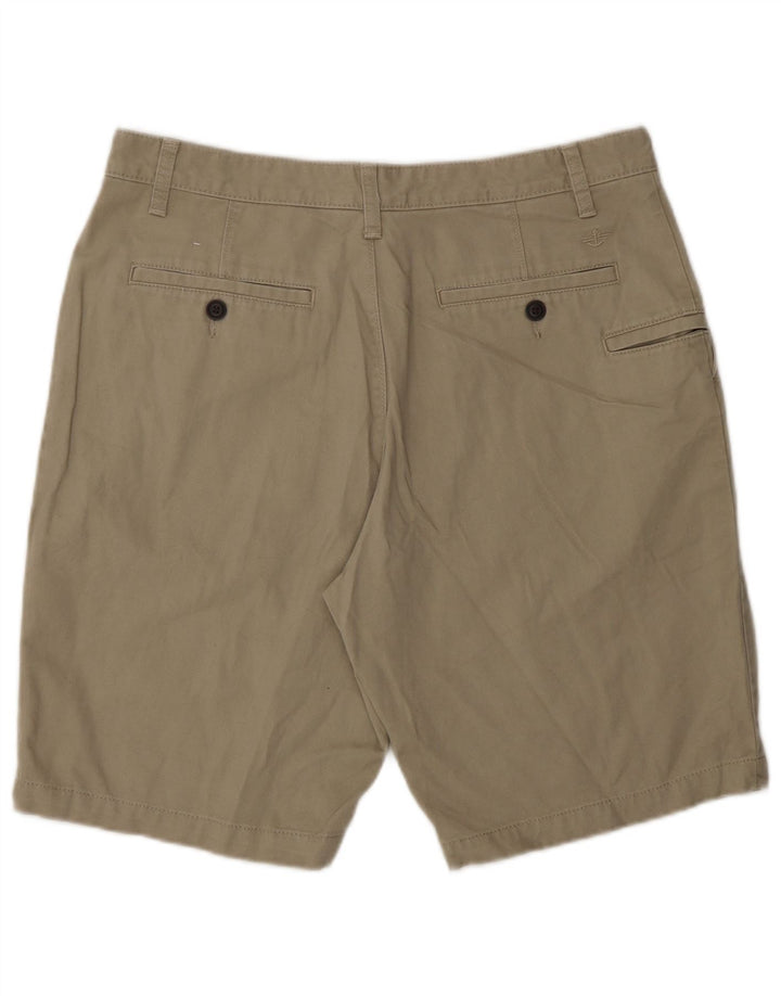 Dockers Pantalones cortos chinos para hombre W32 Algodón verde medio