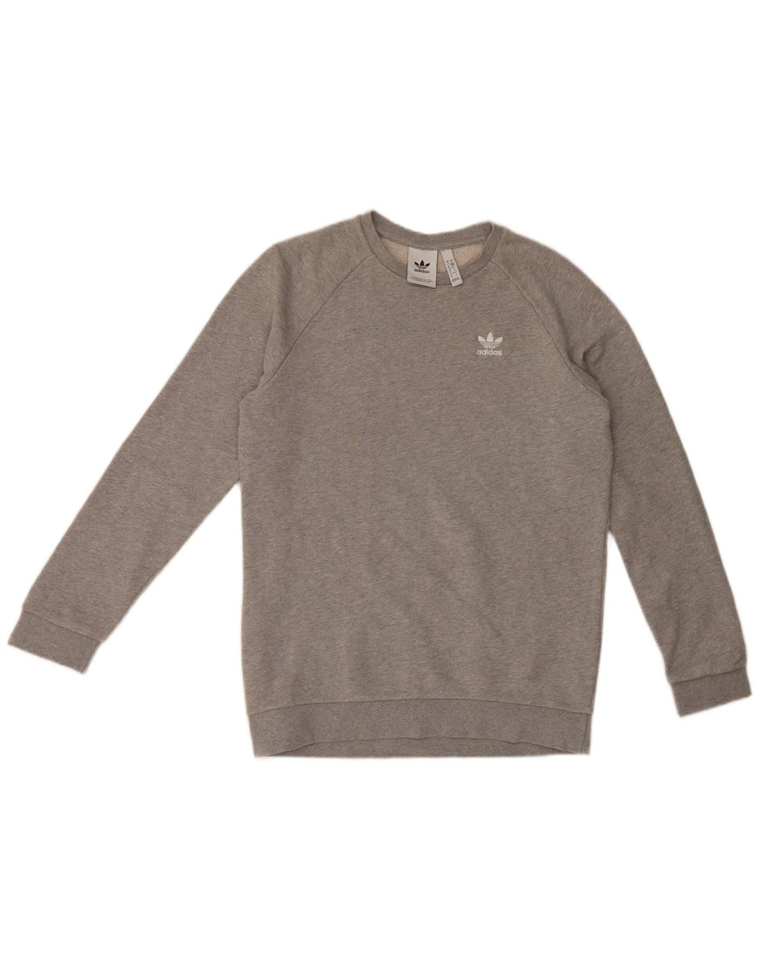 Adidas Hombre Sudadera Jumper Small Gris Algodón