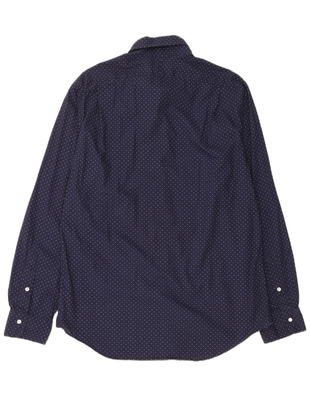 POLO RALPH LAUREN Camisa Slim Fit Hombre XL Algodón Moteado Azul Marino