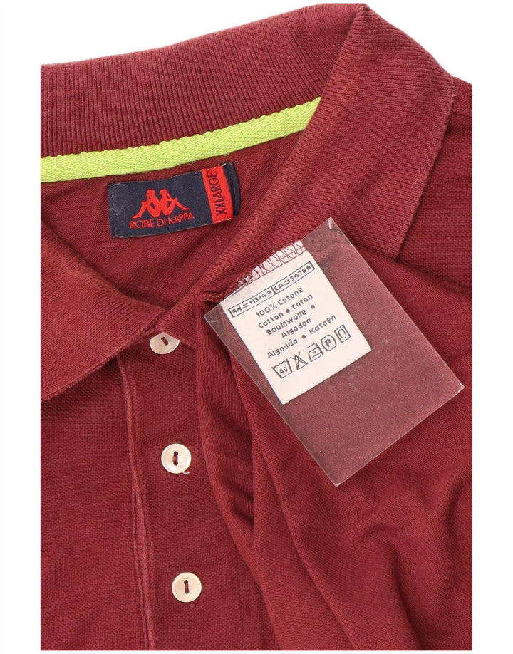 KAPPA Polo Hombre 2XL Algodón Granate