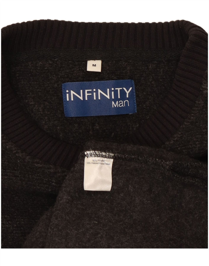 INFINITY Suéter tipo jersey con cuello barco para hombre Poliéster gris medio