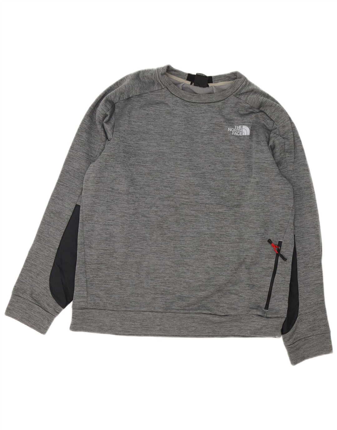 The North Face - Sudadera tipo jersey para hombre, color gris, poliéster, color block
