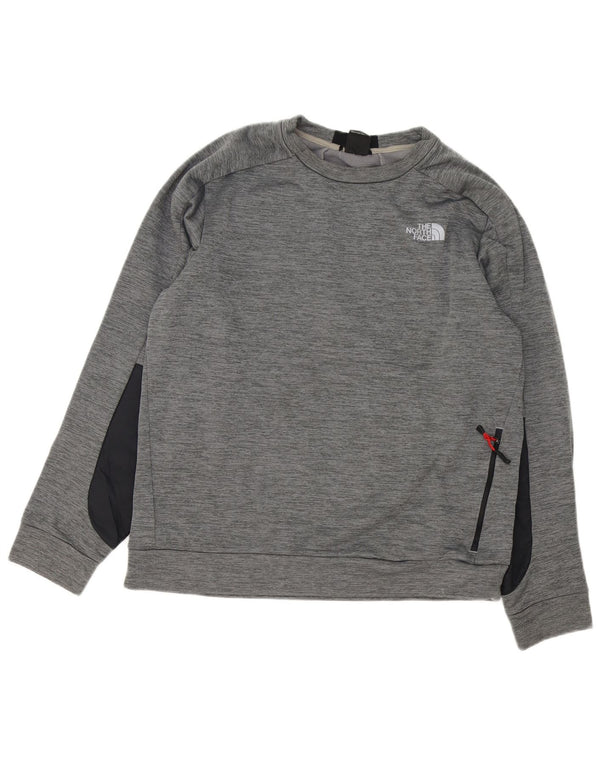 The North Face - Sudadera tipo jersey para hombre, color gris, poliéster, color block