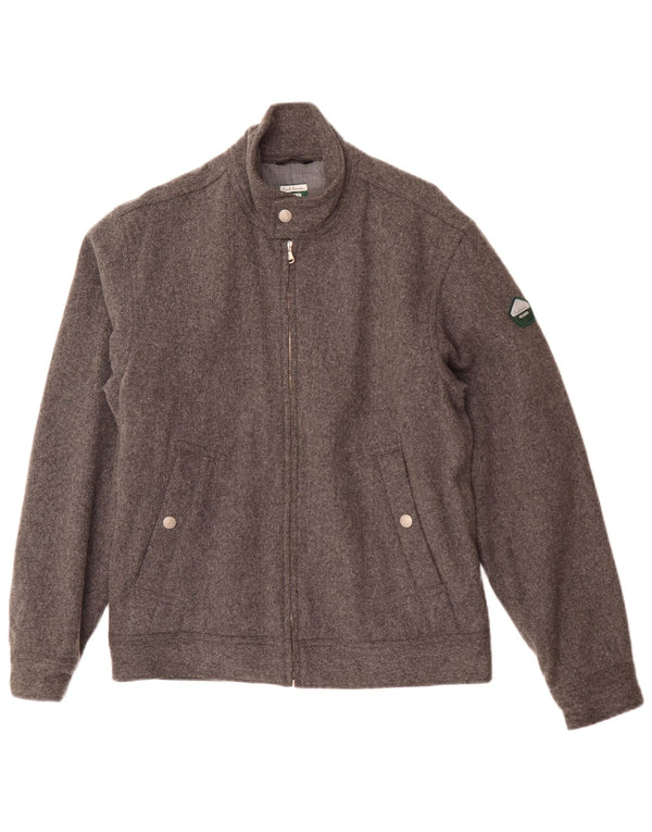 Paul Smith Chaqueta Bomber para Hombre UK 38 Lana Gris Mediana