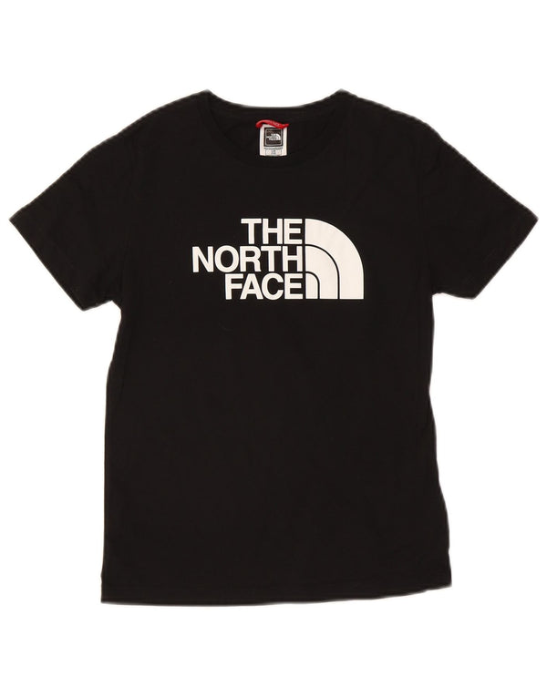 THE NORTH FACE Boys Graphic T-Shirt Top 11-12 Years Large Black Cotton