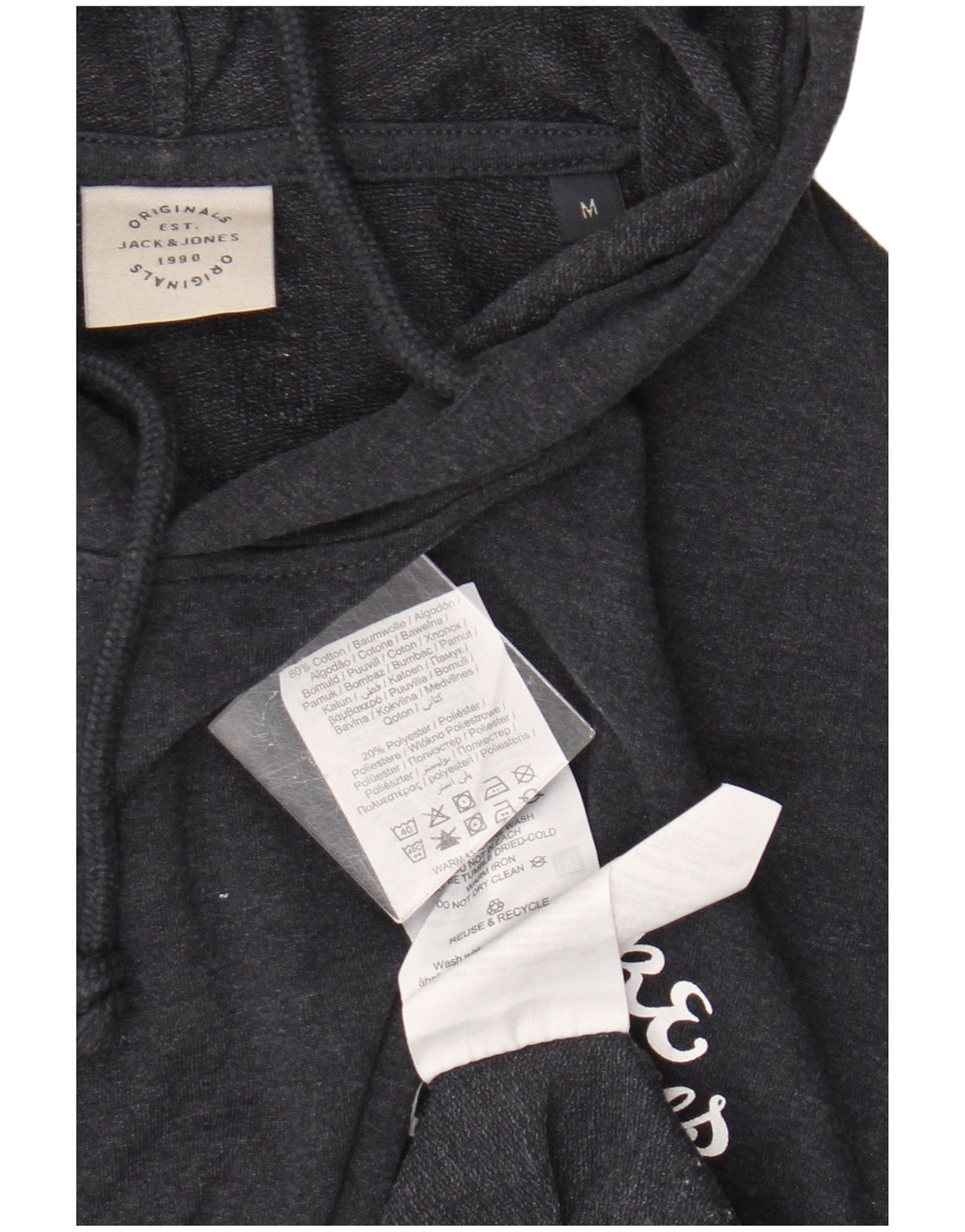 Jack & Jones Hombre Sudadera con Capucha Jumper Medium Azul Marino Algodón